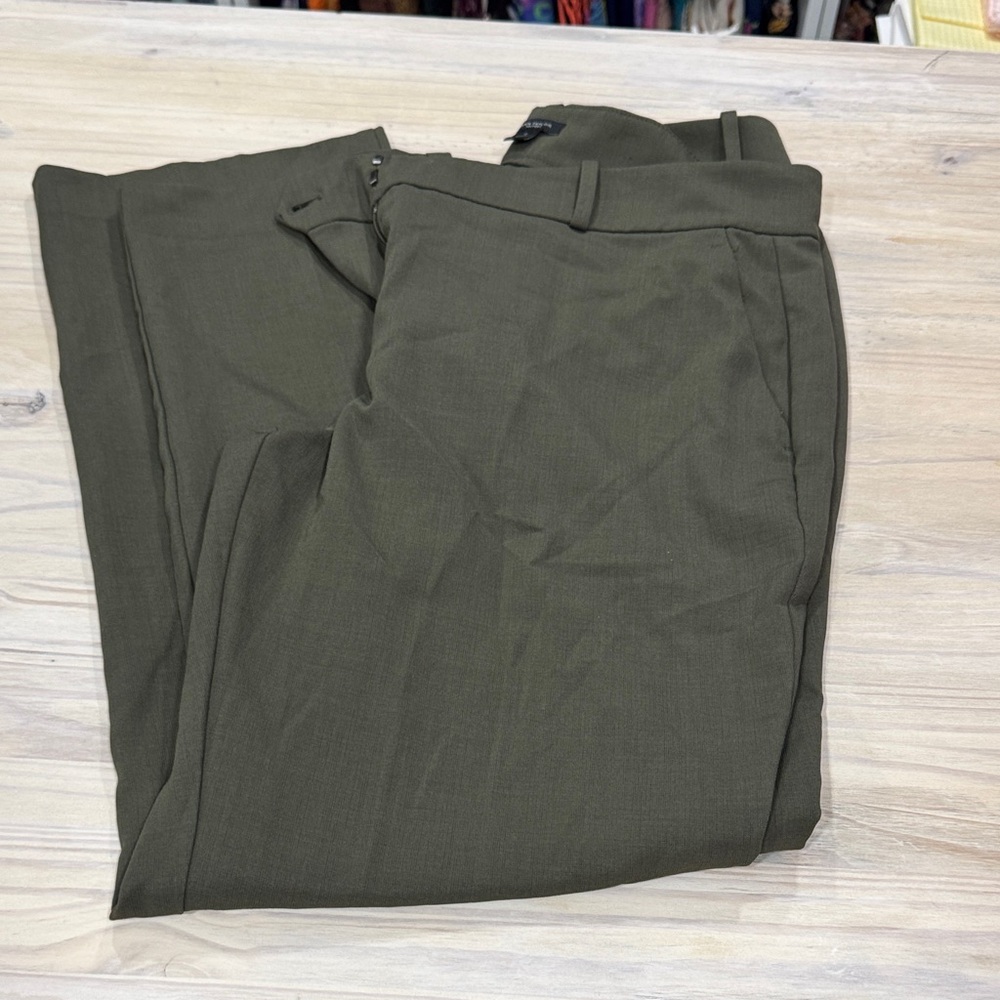 Ann Taylor Factory Olive Straight Leg Pants